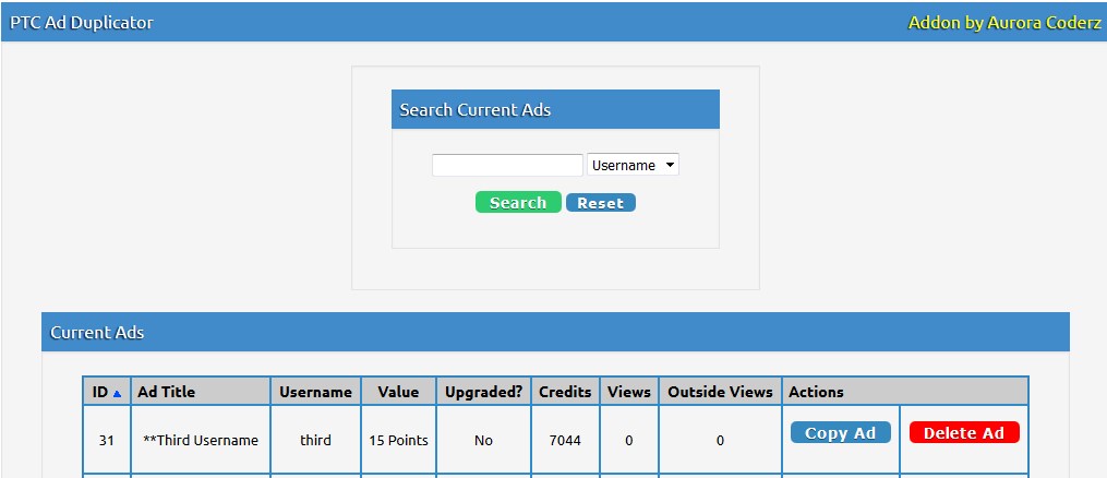 Ad Duplicator Preview